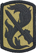 198th Infantry Brigade OCP Scorpion Shoulder Patch With Velcro